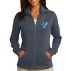 Women's Slub Fleece Full Zip Jacket Thumbnail